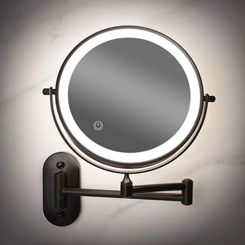 Belro rechargeable LED magnifying mirror for beauty and makeup with built-in light, ideal for detailed grooming and skincare.
