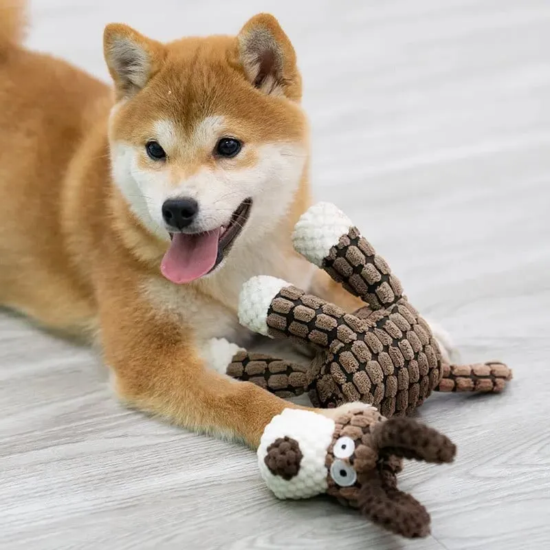 Belro plush dog toy designed for aggressive chewers, soft and durable pet supply for dogs to play and chew safely.