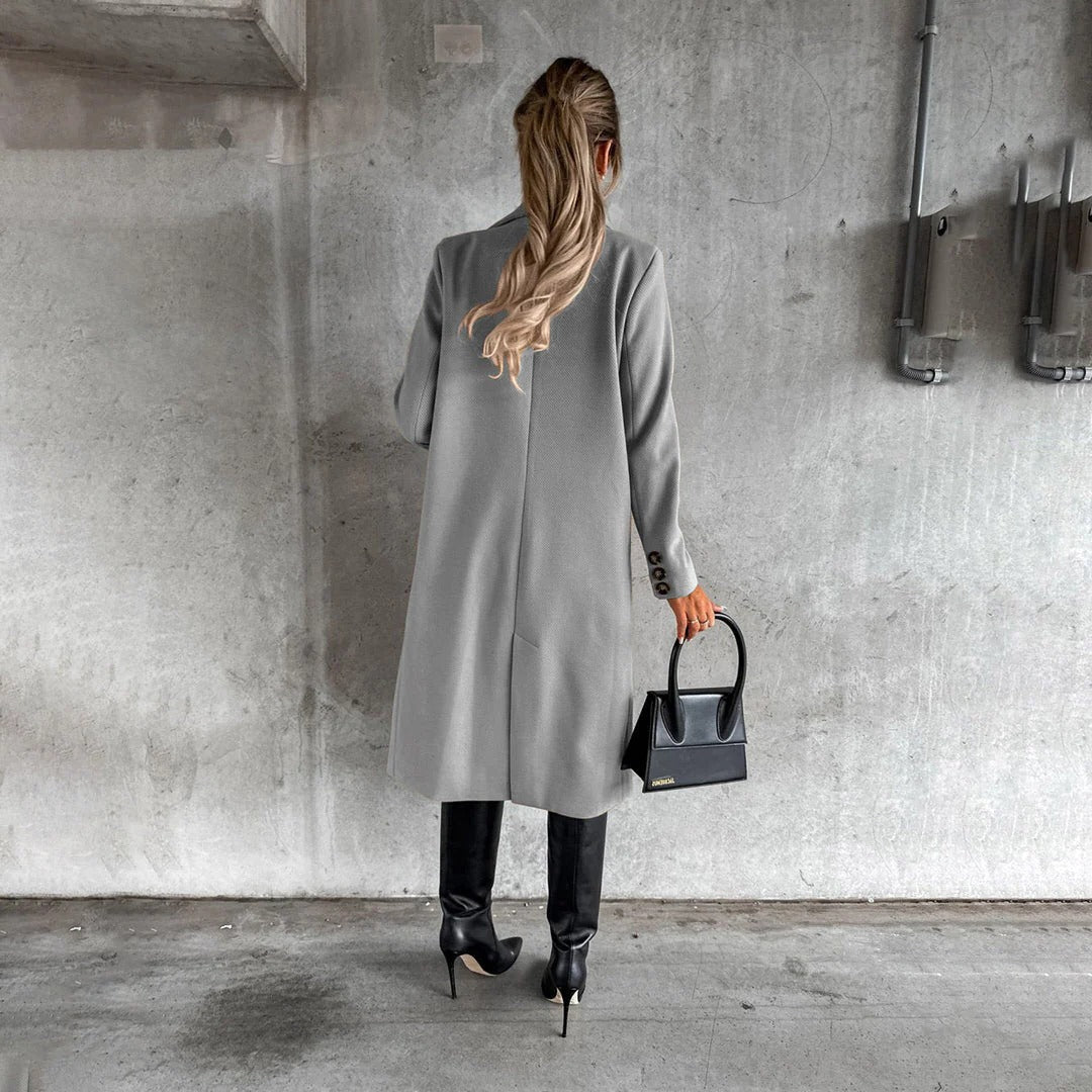 Belro women's winter coat featuring a warm, stylish design with a hood and zip-up front, perfect for cold weather.