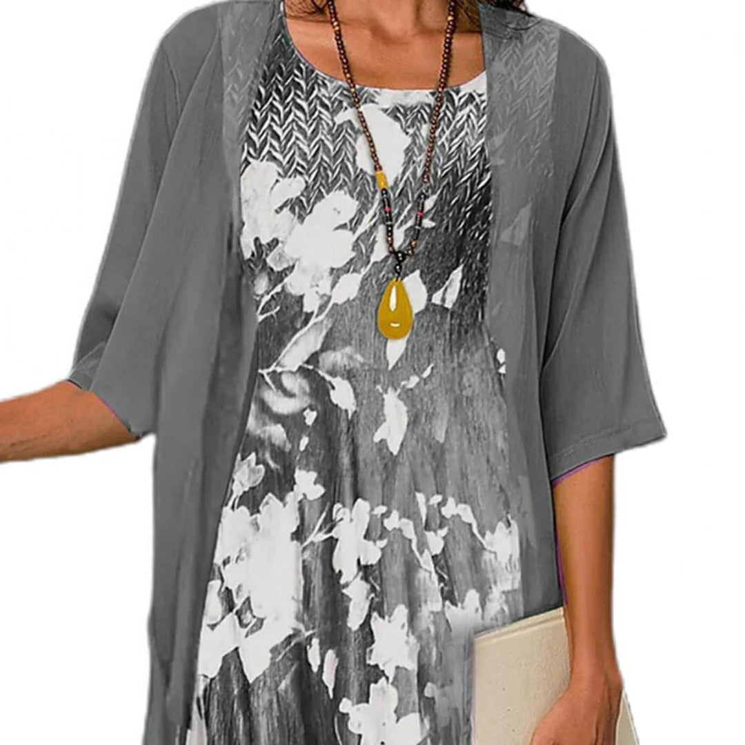 Belro summer elastic dress featuring a flowy design, sleeveless style, and lightweight fabric ideal for warm weather.