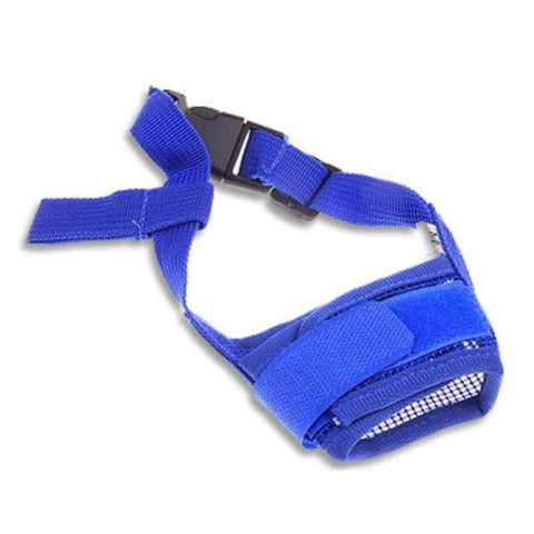 Belro adjustable soft dog biting muzzle with mouth cover, designed for comfortable pet safety and control during training or vet visits.