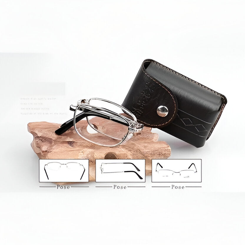 Belro elegant reading glasses with clear lenses and stylish frame, perfect for daily reading and eye care.