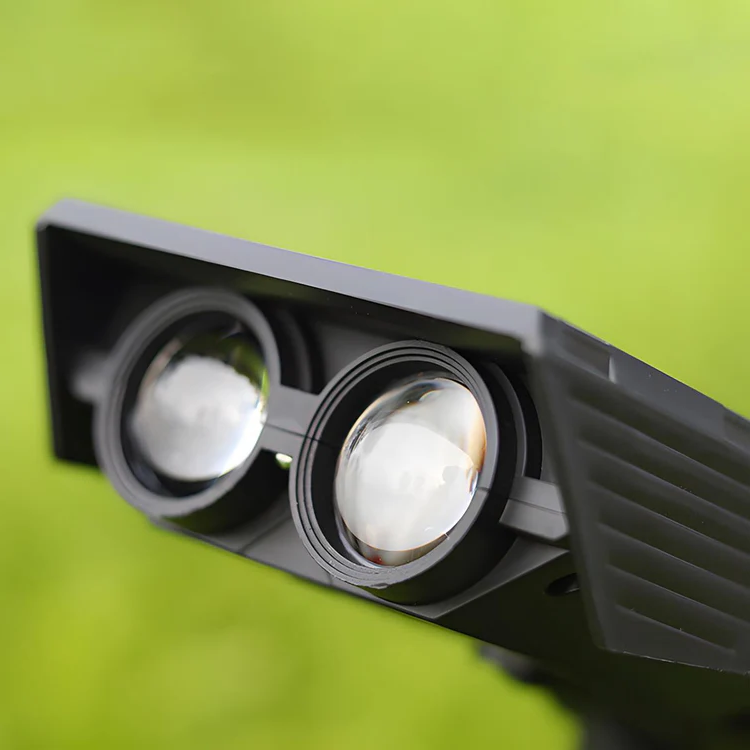 Belro waterproof LED solar spot light with multi-zoom and RGB landscape lighting for outdoor home and garden use.