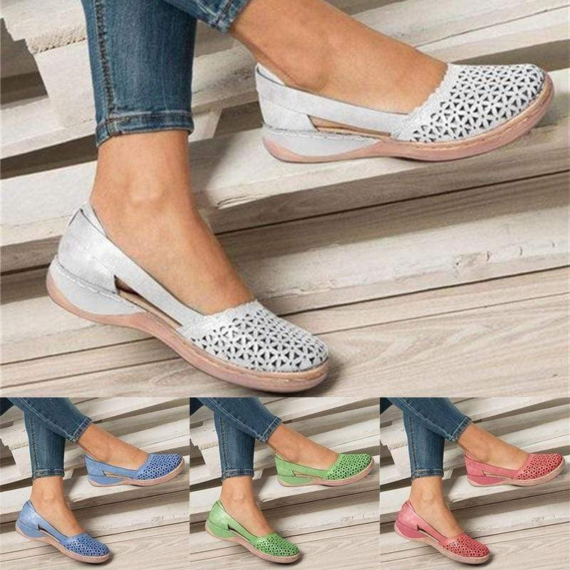 Belro women’s flats designed for bunions, showcasing comfortable, supportive footwear for health and beauty needs.