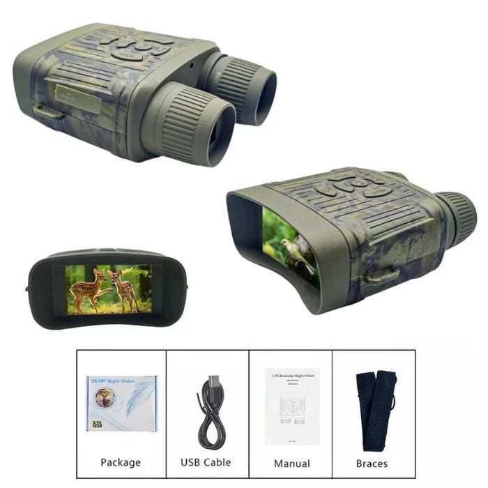 Belro night vision binoculars with adjustable lenses and ergonomic design, ideal for nighttime outdoor exploration.