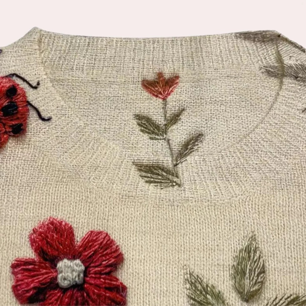Belro women's fashionable sweater, cozy knit clothing with long sleeves and a stylish fit, perfect for casual wear.