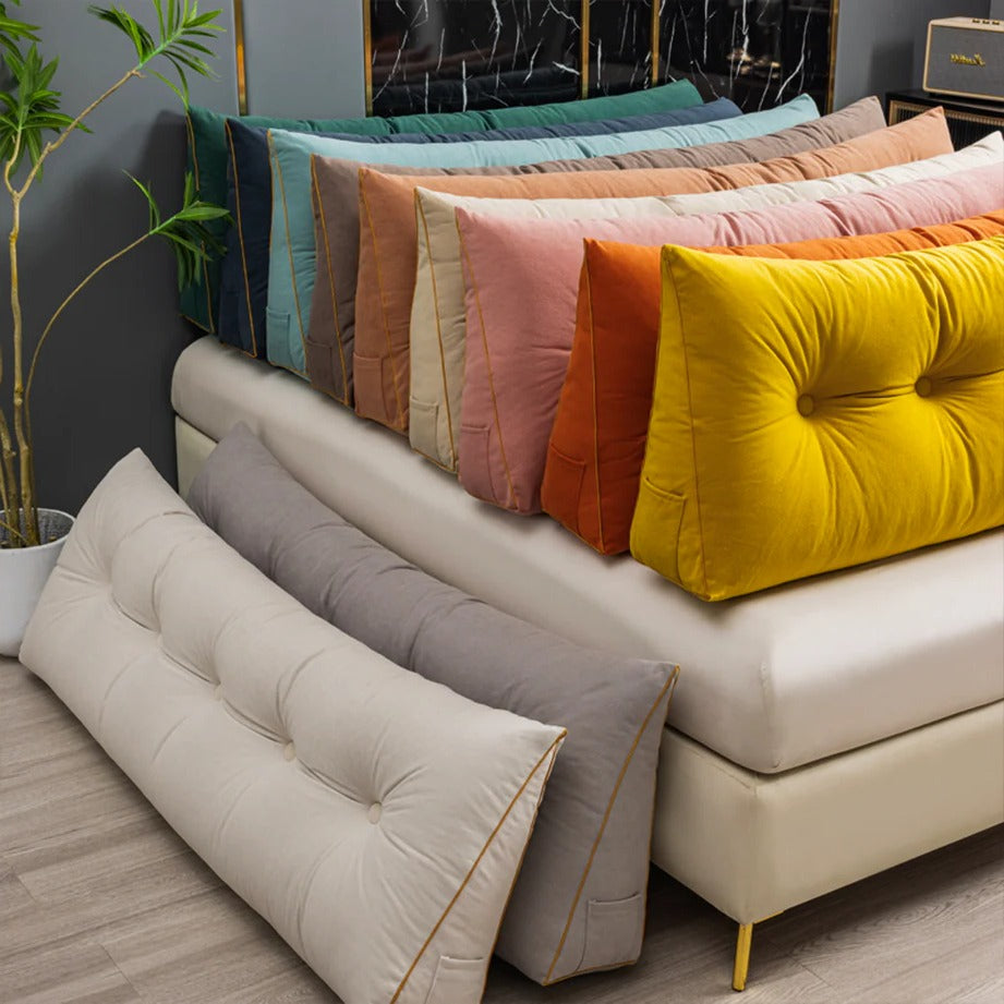 Belro Luxury Chic Wedge Pillow designed for back support and comfort, featuring a soft, supportive cushion ideal for health and relaxation.