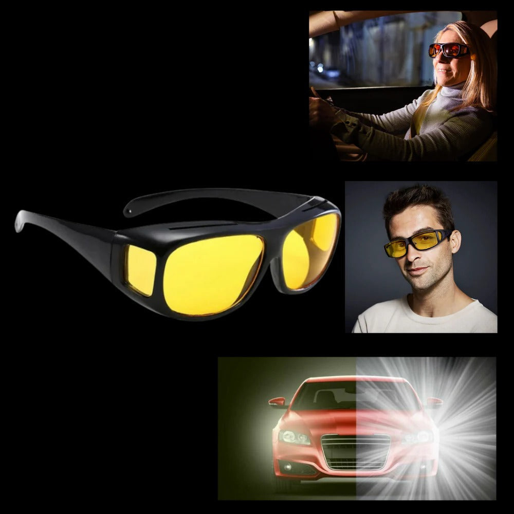 Belro night driving clarity glasses designed to enhance visibility while driving at night, shown in the product image.