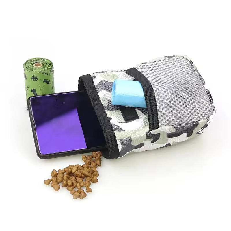 Belro dog treat pouch for small animals, compact pet supplies bag with secure closure and convenient design for treats.