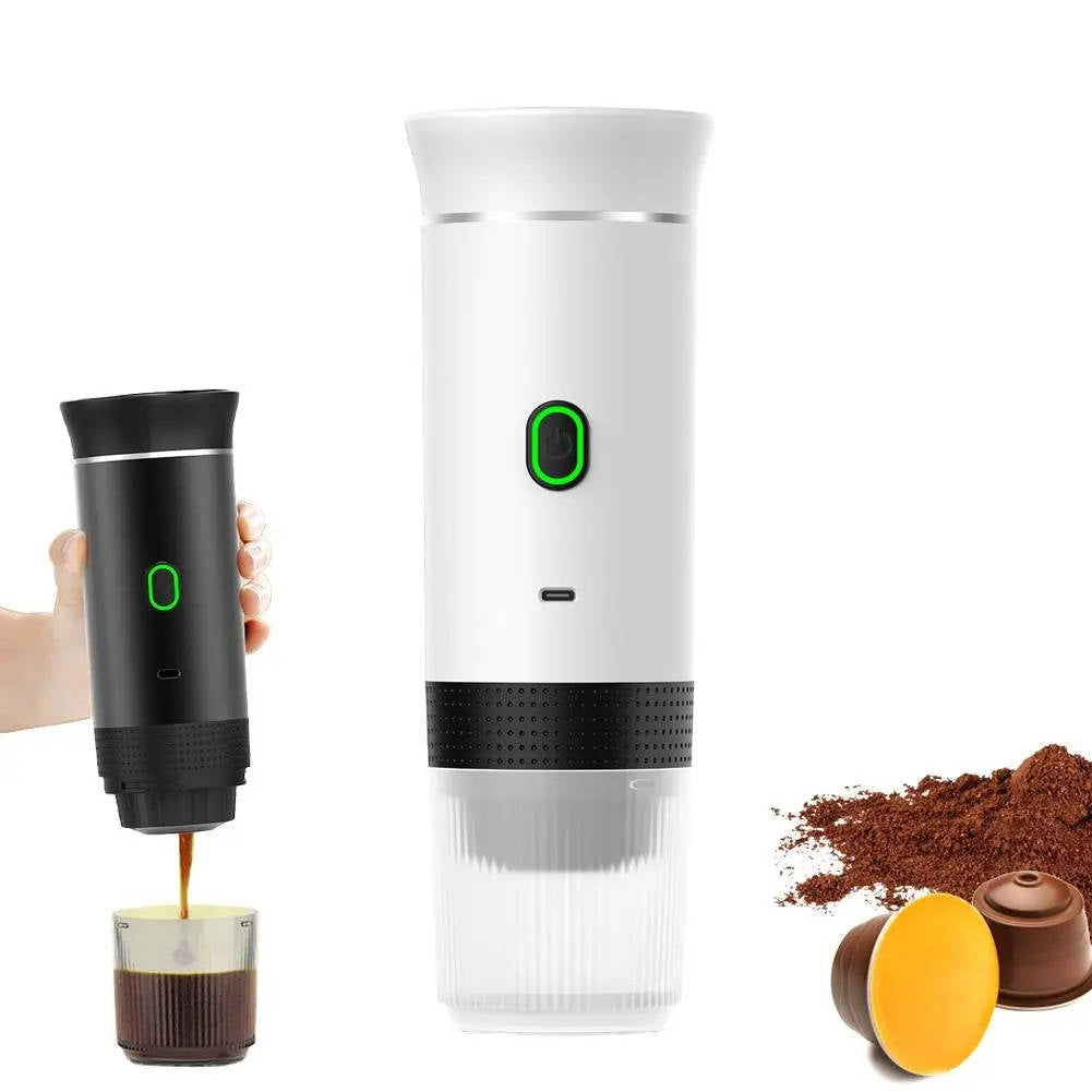 Belro portable coffee maker with espresso, cappuccino, and drip options, compact electronics for brewing coffee at home or on the go.