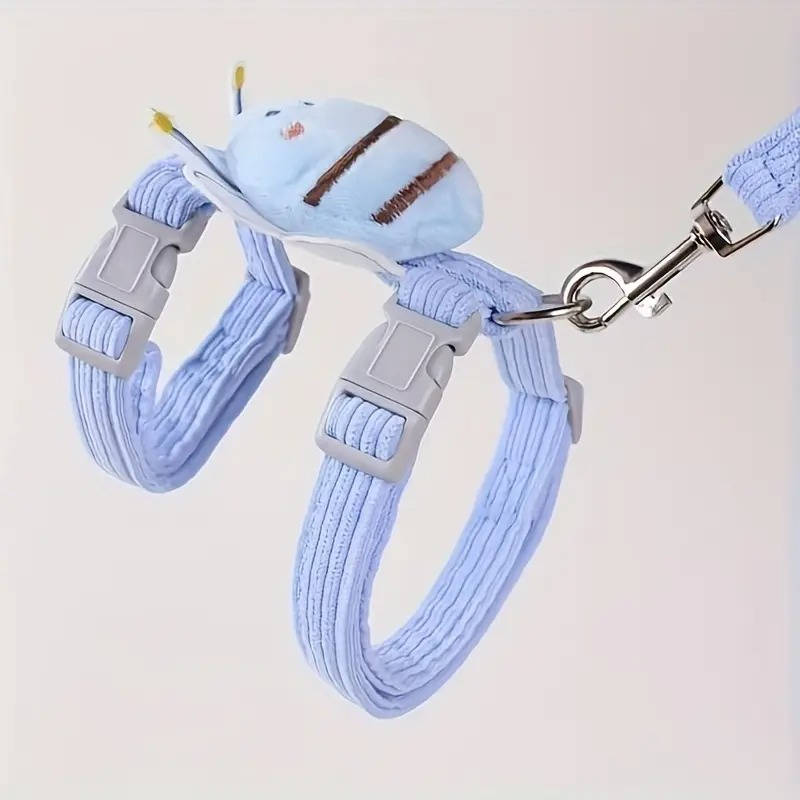 Belro cat collar and harness set with adjustable straps and colorful design, suitable for small pets and cats.