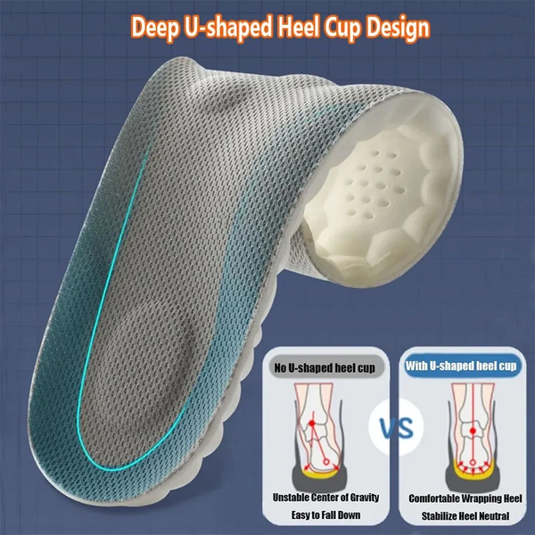 Belro 4D Cloud Technology insole showing its super soft, cushioned surface designed for comfort in health and beauty footwear.