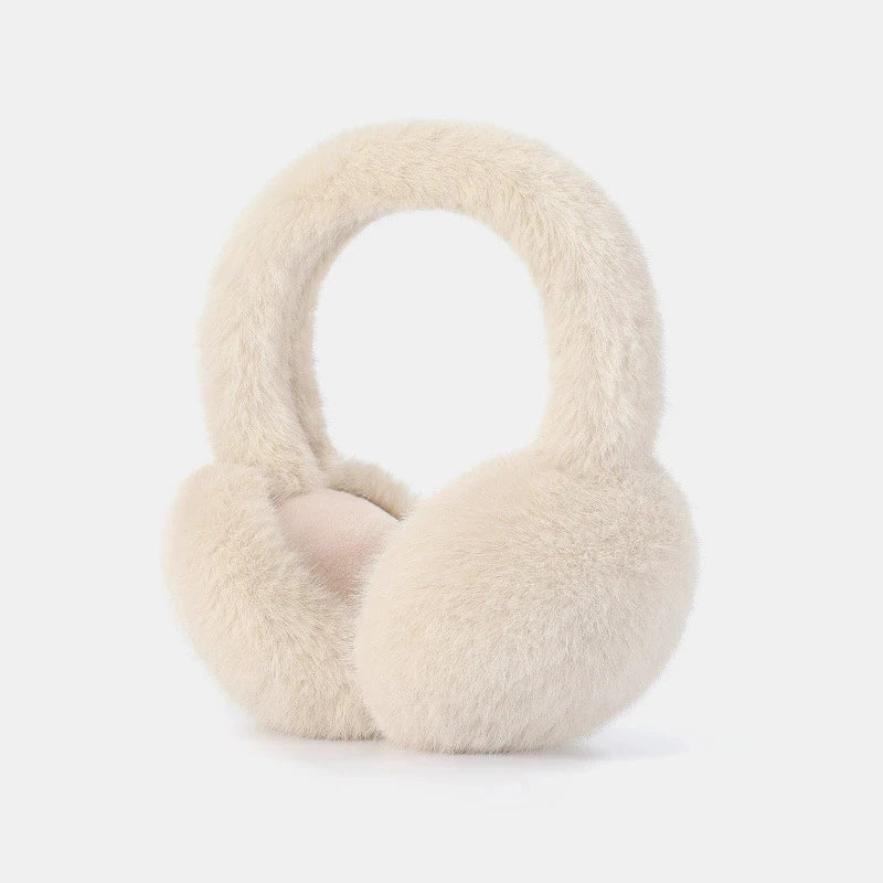 Belro luxury plush khaki winter earmuffs with soft, cozy lining for ultimate comfort and warmth in cold weather.