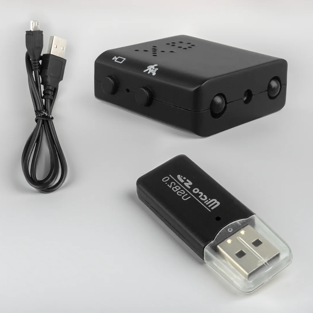 Belro Micro HD Video Camera with Audio, compact camcorder with lens and microphone for high-quality video recording.