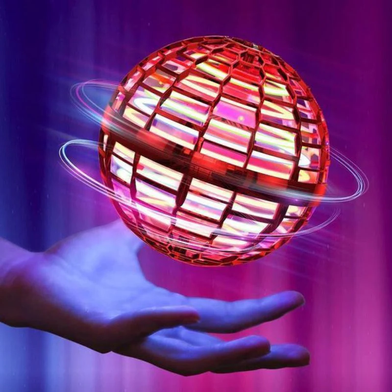 Belro Galaxy Fly Orb toy showing a glowing, spherical design with colorful lights, perfect for fun and interactive play.