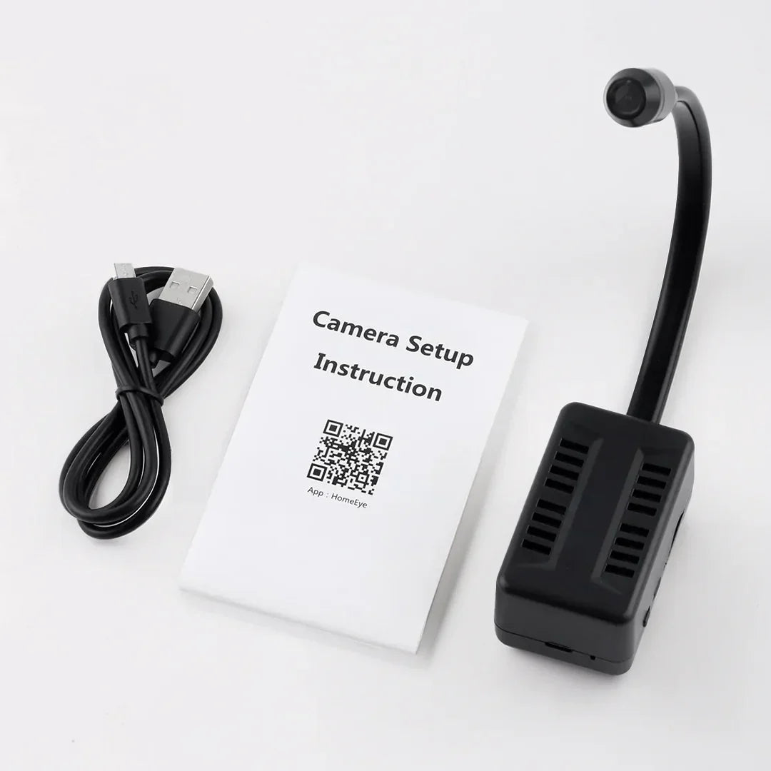 Belro 360° wireless mini camera for electronics and camcorders, compact design with wide-angle viewing.