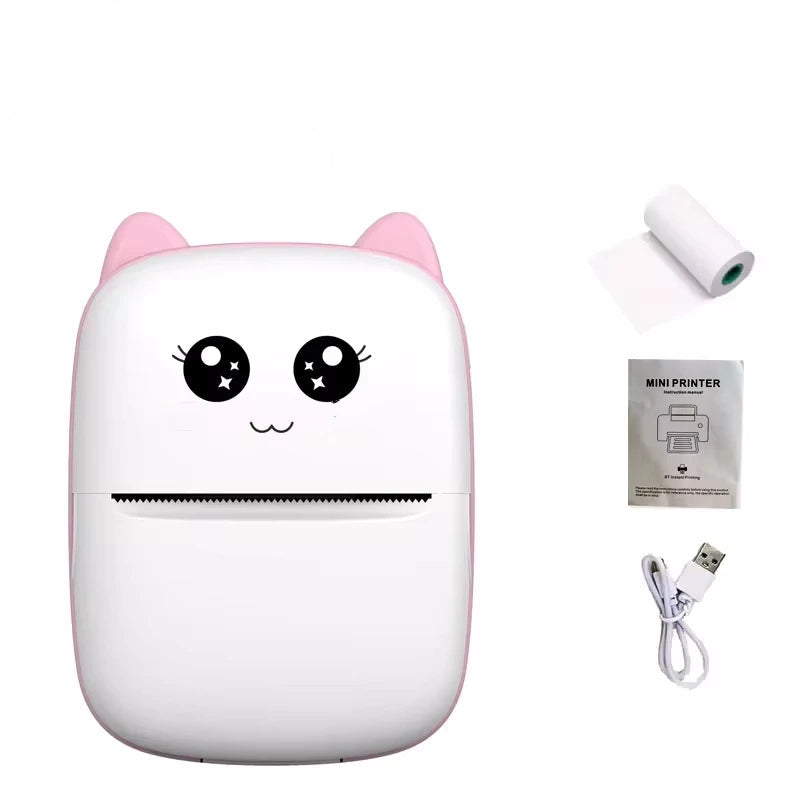 Pink Belro Mini Wireless Portable Thermal Label Printer with compact design and user-friendly interface for quick label printing.