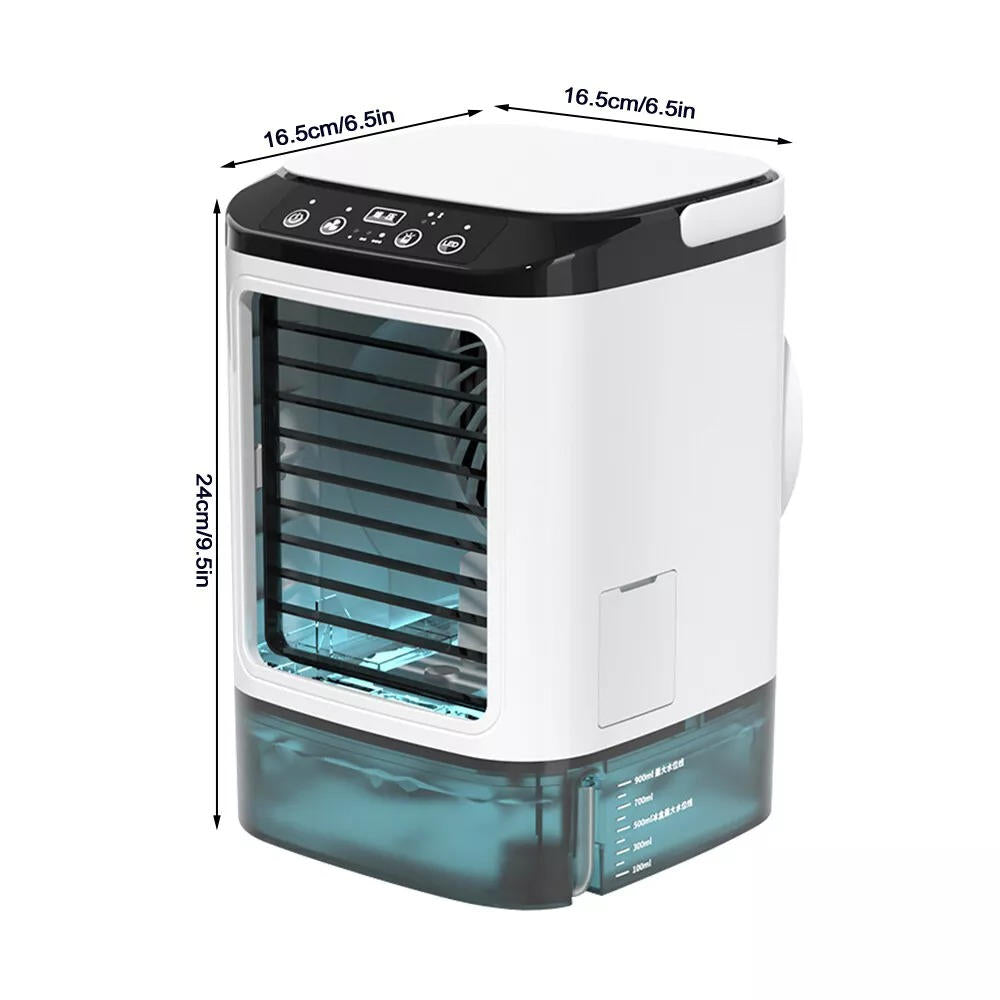Belro portable mini air conditioner for outdoor use, compact design ideal for home and garden cooling.