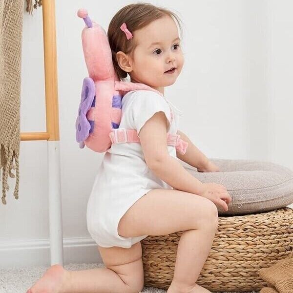 Belro toddler safety head guard pillow backpack for kids, soft and protective head support for fall prevention.