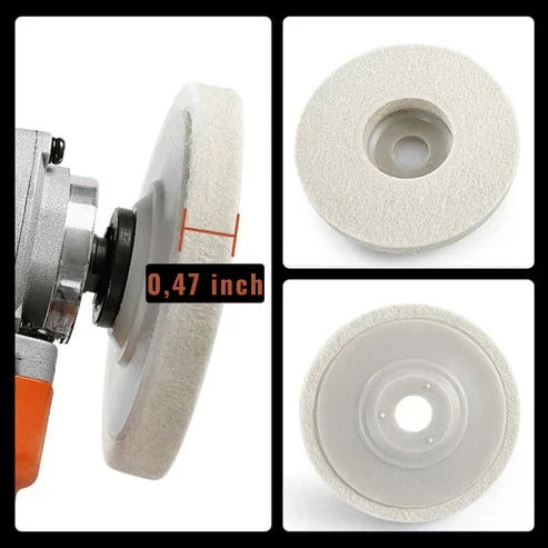 Belro universal fit polishing disc for tools and hardware, showing the durable abrasive surface ready for polishing tasks.