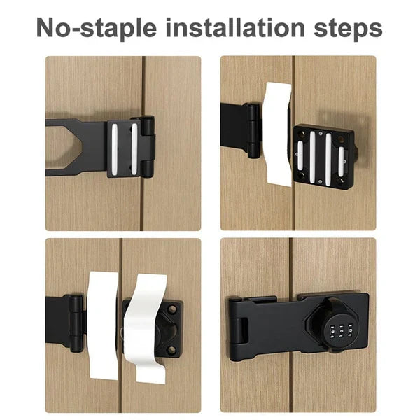 Belro Household Cabinet Password Lock for outdoor use, secure lock with digital keypad on a garden cabinet door