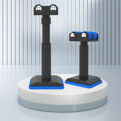Mivoza cabinet mounting and lifting rails for safe, adjustable installation, shown in a close-up of the rails attached to a cabinet.