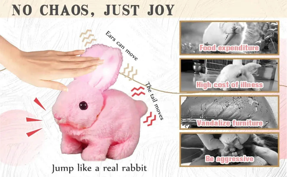 Belro bunny toy for cats, soft pet toy designed for feline play, featuring a cute bunny shape perfect for pet entertainment.