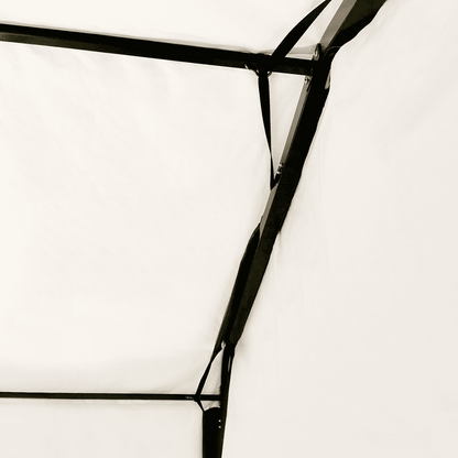 Tan ShelterTube garage with wind and snow load rating, 10x14x8 feet, durable steel frame and weather-resistant fabric by Casavibeo.