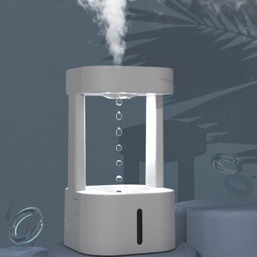 Belro 2-in-1 desk light humidifier with rain cloud aromatherapy diffuser, night light, and mushroom lamp in a sleek, modern design.