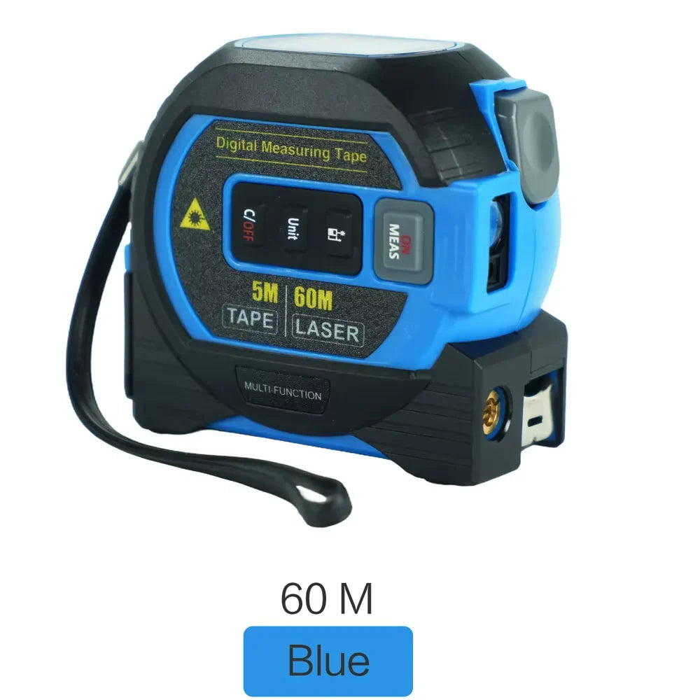 Belro 3-in-1 laser tape measure with infrared, measuring up to 40 or 60 meters, digital distance measuring tool.