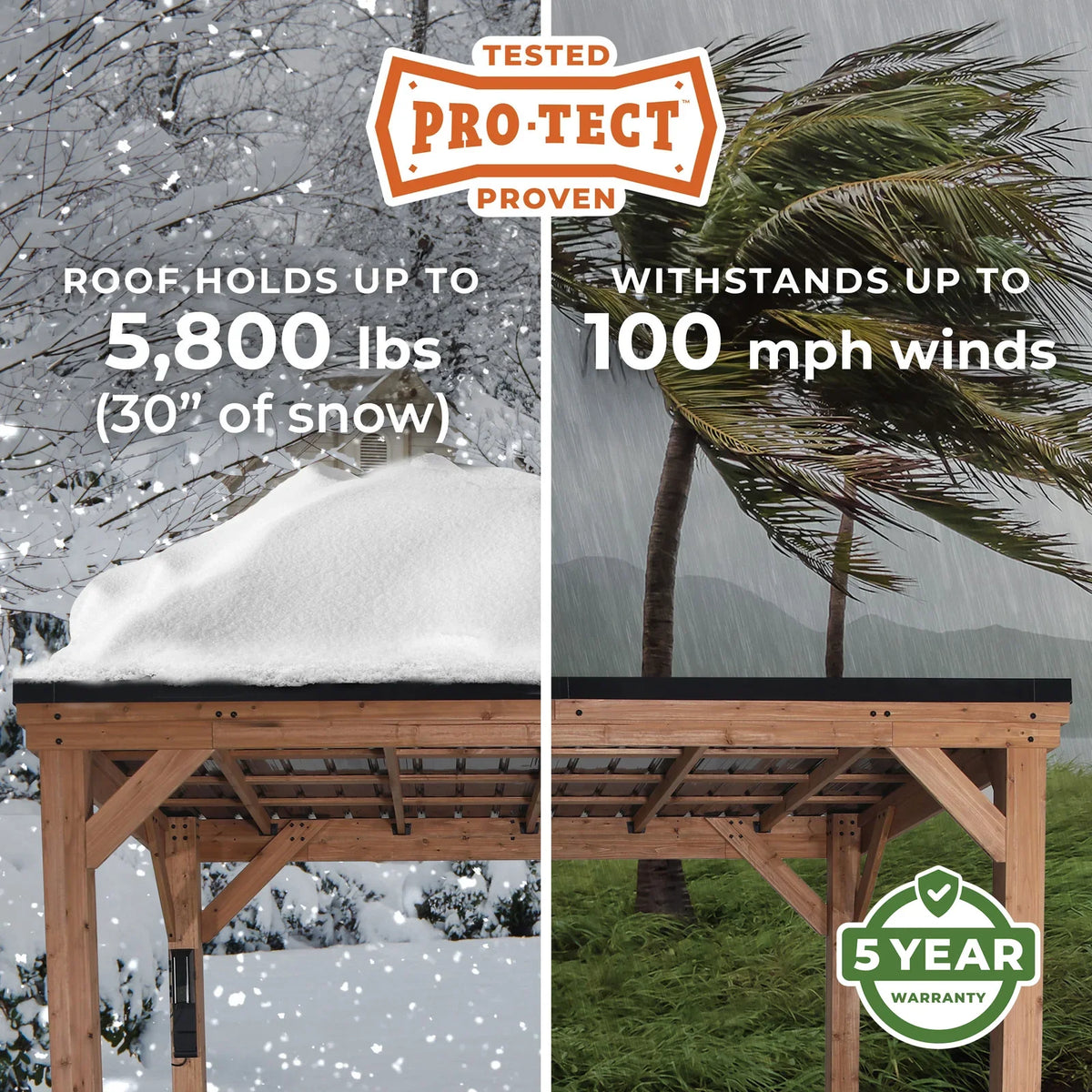 Cedar wood backyard gazebo with steel roof and PowerPort™ for outdoor relaxation and shade, 12x9.5 feet.