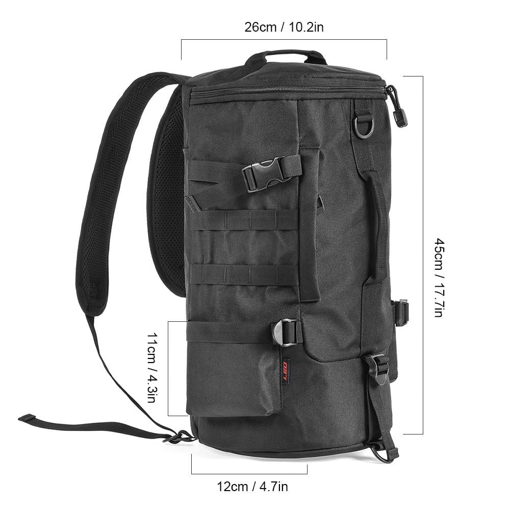 Belro fishing tackle backpack with rod holders, organized tackle box, and durable storage for anglers.