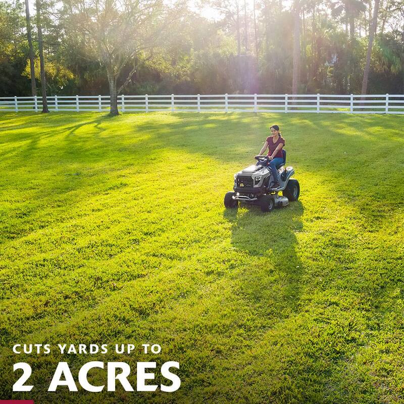 Murray MT200 42-inch 19 HP Briggs & Stratton riding lawn tractor with automatic transmission, shown on a lawn.