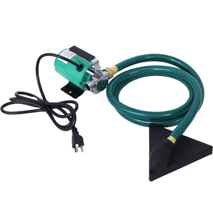 Casavibeo 330 GPH utility pump with 6-foot hose kit for garden, pool, hot tub, and rain barrel water transfer.