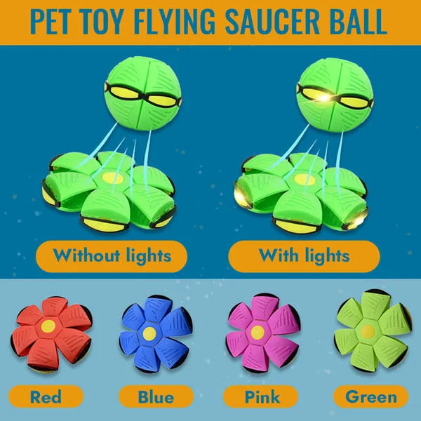Belro Flying Saucer Ball dog toy for pets, featuring a colorful, round design made of durable materials for interactive play.