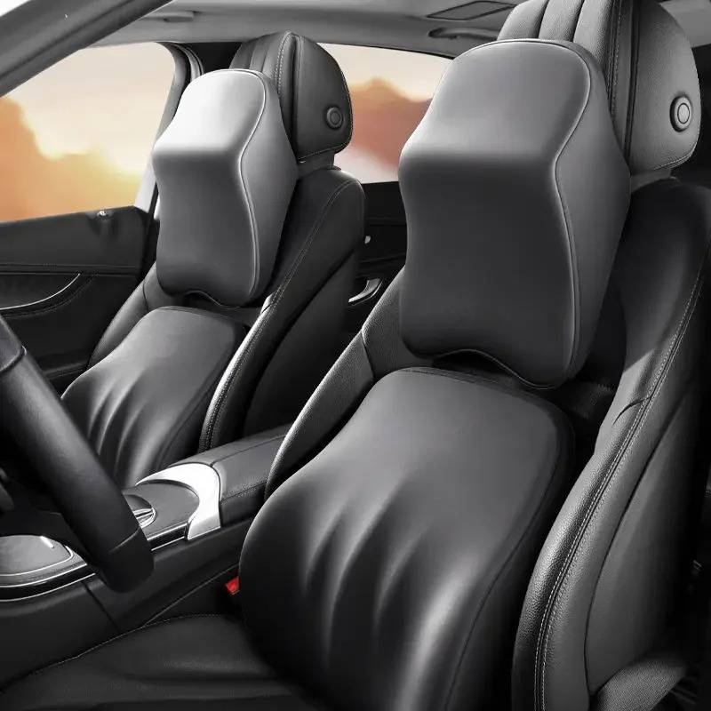 Belro car lumbar back support pillow for improved posture and comfort during driving, designed for back brace support.