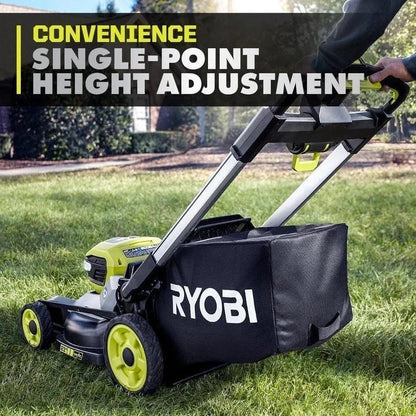 Casavibeo 40V HP brushless 21-inch self-propelled multi-blade mower kit with durable blades and ergonomic handle.