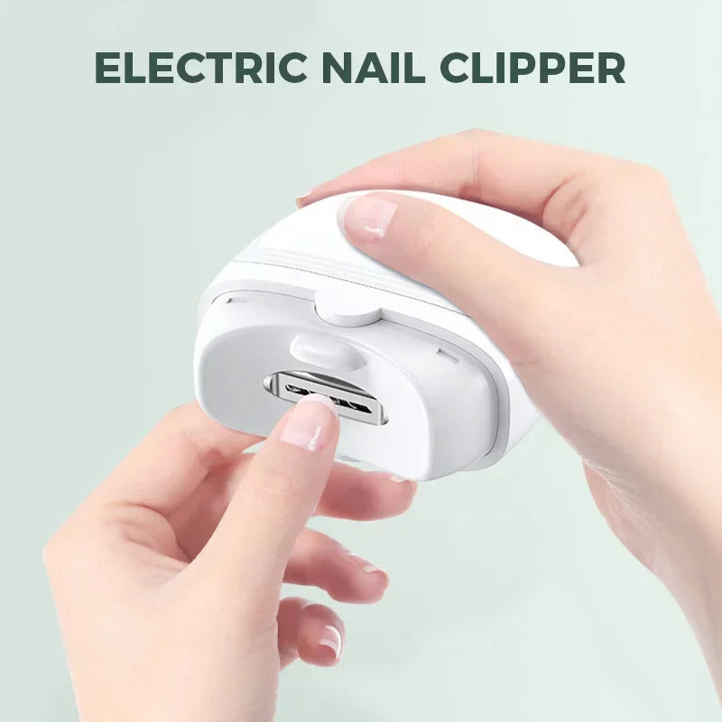 Belro electric nail clipper with automatic polishing and trimming for manicures, designed for precise, easy nail care.