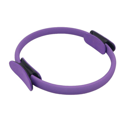 Belro men's Pilates ring used for fitness exercises, showing the circular resistance tool in a workout setting.
