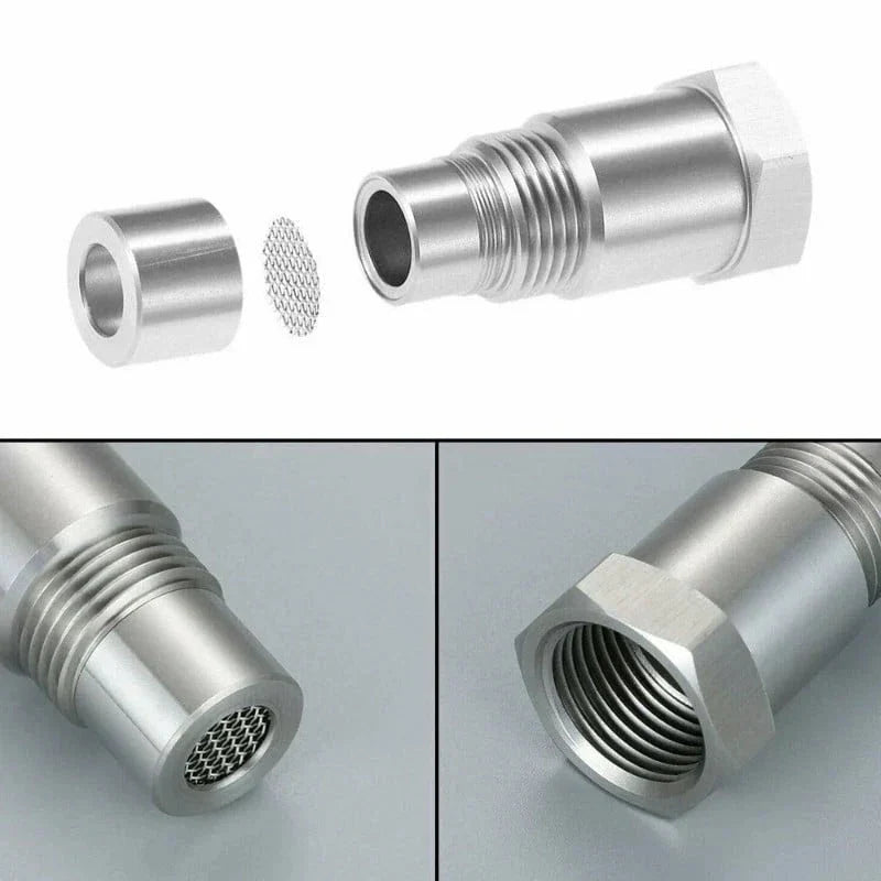 Belro automotive O2 sensor adapter M18x1.5 for check engine light fix, suitable for car oxygen sensor replacement and CEL elimination.