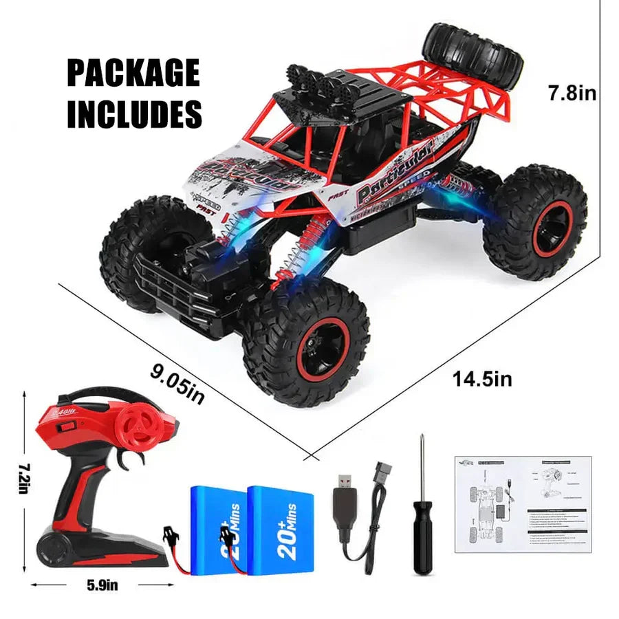 Belro toy monster truck in vibrant colors, remote control automotive vehicle for kids, designed for outdoor play and fun.