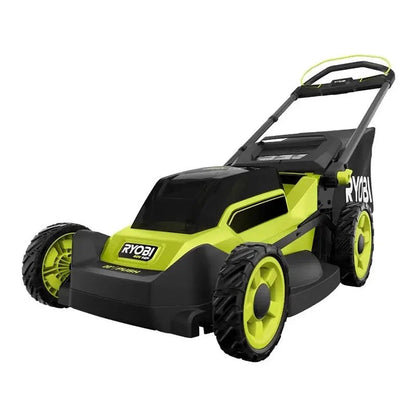Casavibeo RYOBI 40V HP Brushless 20-inch cordless battery walk-behind mower with 6.0Ah battery, shown in outdoor setting