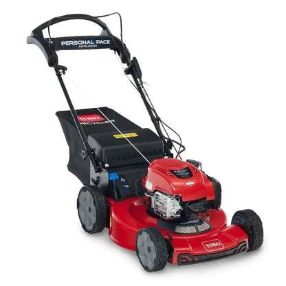 Casavibeo Toro 22-inch electric-start recycler self-propelled gas lawn mower with personal pace drive, ideal for efficient yard work.