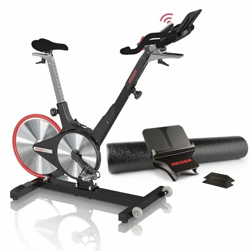 Casavibeo M3 indoor bike featuring a sleek design, adjustable seat, and handlebars for home cardio workouts.