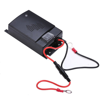 Belro ultrasonic squirrel repeller for outdoor pest control, designed to deter squirrels from gardens and outdoor spaces.