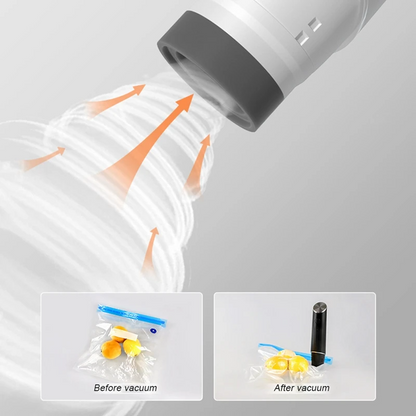 Belro premium compact vacuum sealer handheld device with vacuum bags for household food preservation and fresh keeping.