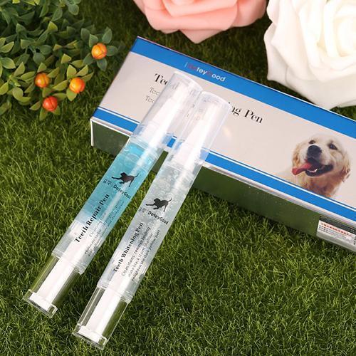 Belro Pet Teeth Health product for repairing and preventing dental disease, featuring a clean, fresh pet with healthy teeth.