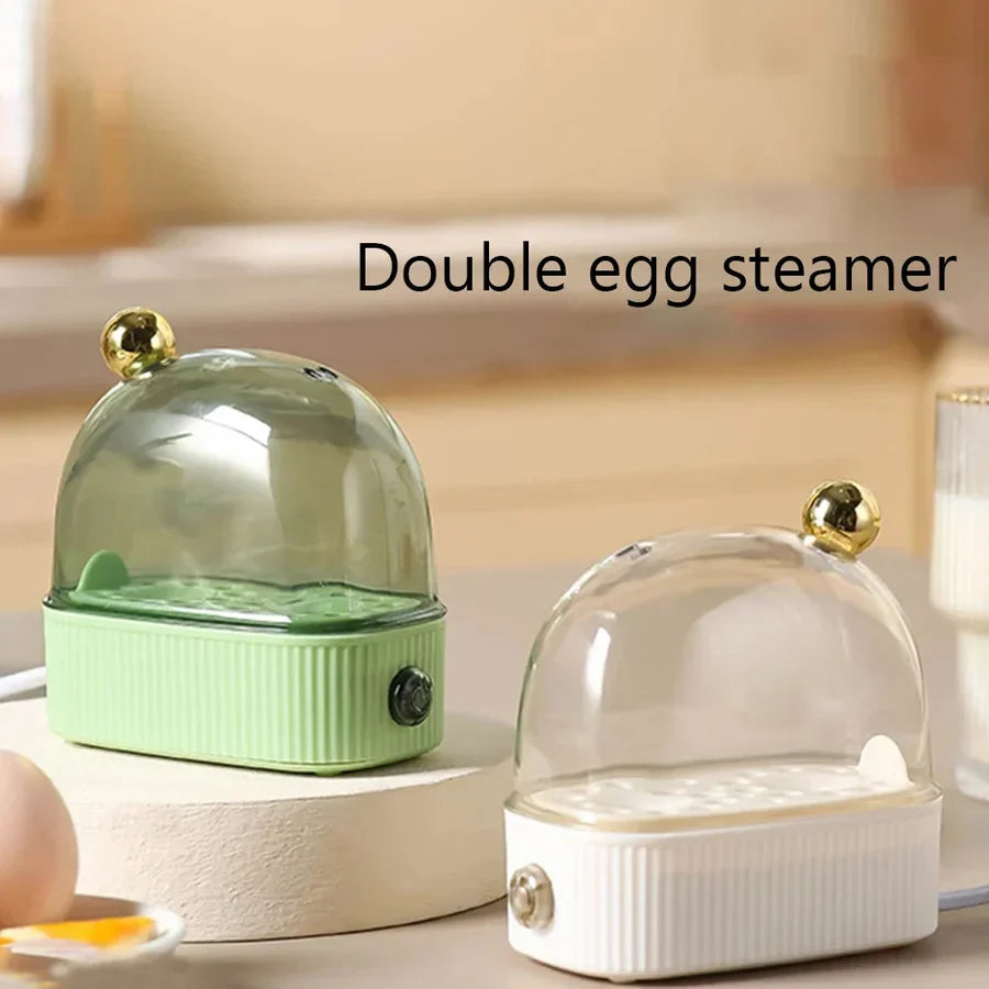 Belro egg cooker on kitchen countertop, featuring multiple steaming trays and digital control panel for easy use.
