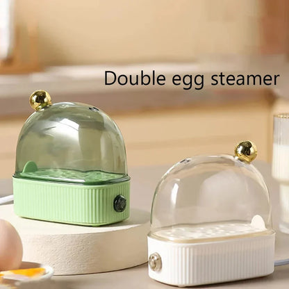 Belro egg cooker on kitchen countertop, featuring multiple steaming trays and digital control panel for easy use.