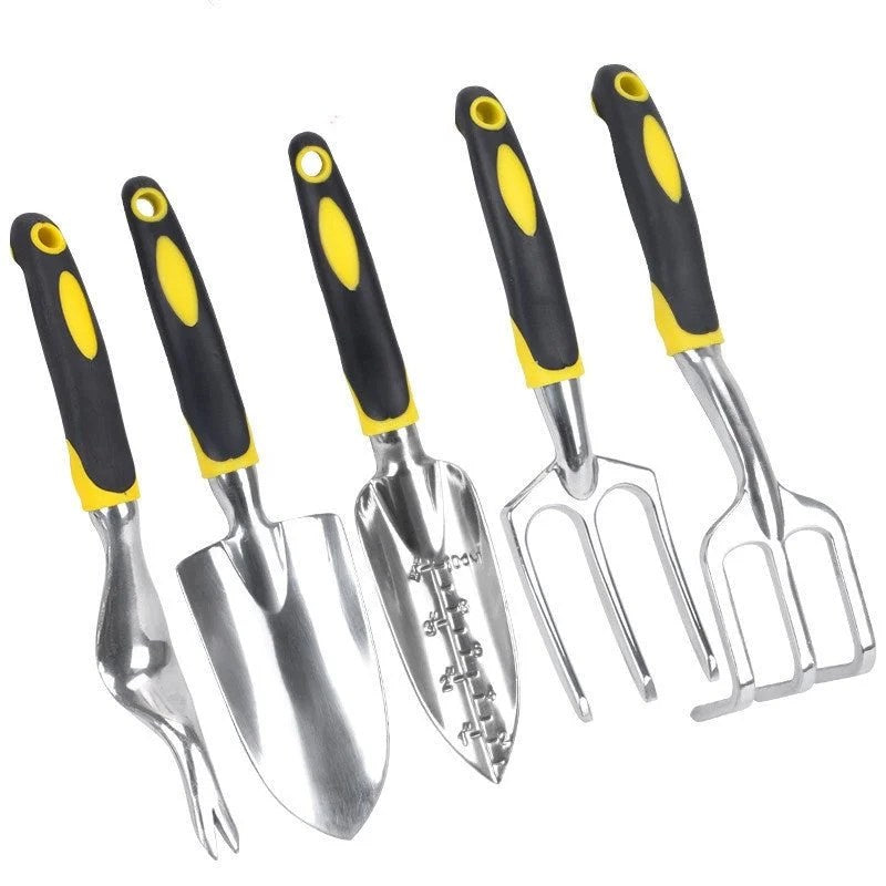 Casavibeo 3-piece garden planting tools set with aluminum alloy shovel and potting tools for gardening and planting tasks
